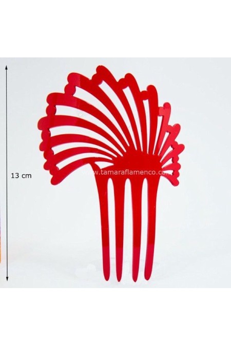  Flamenco Combs model Small Comb Orquidea - Acetate 12.5 cm Pistachio