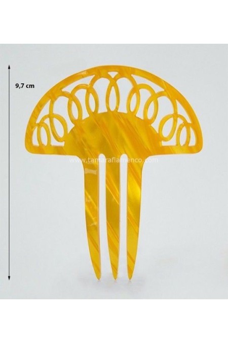  Flamenco Combs model Small Comb Maranta - Mother of pearl Purple Mother-of-pearl