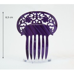 Accessoires de flamenco Outlet modèle Petit peigne Madreperla - Nacré Violet nacré