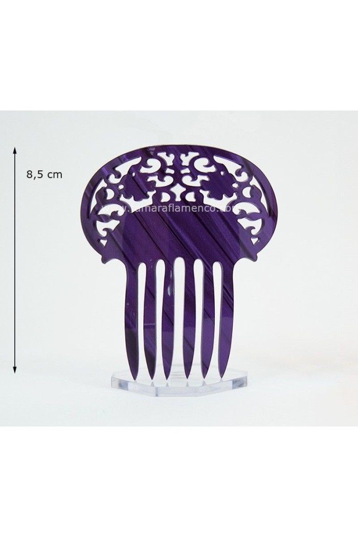 Accessoires de flamenco Outlet modèle Petit peigne Madreperla - Nacré Violet nacré