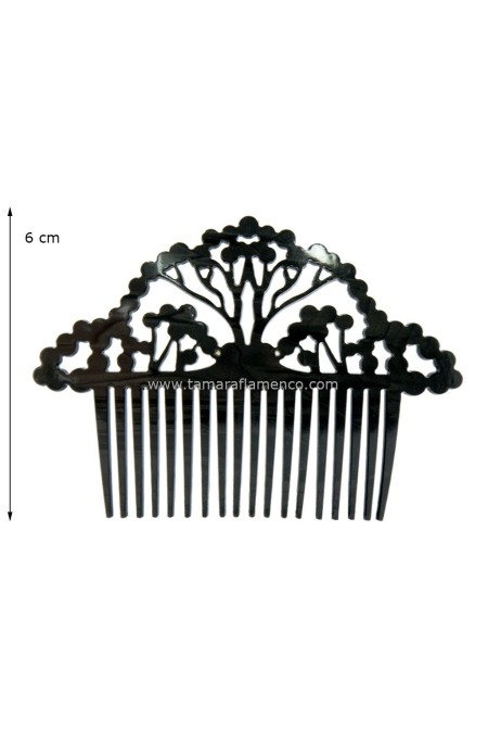  Flamenco Combs model Small Comb Okra - Mother of Pearl Brown Mother-of-pearl