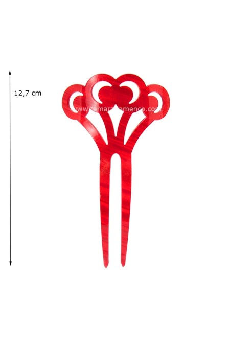  Flamenco Combs model Small Comb Magnolio - Mother of Pearl Purple Mother-of-pearl