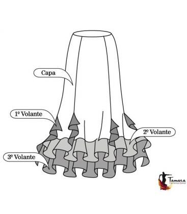 jupes de flamenco femme sur demande - Faldas de flamenco a medida / Custom flamenco skirts - Falda 043