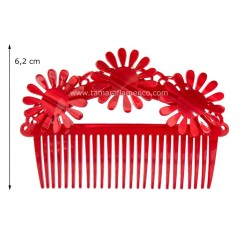 Peinetas de flamenca modelo Peinecillo Margaritas - Nácar Nacar Bison