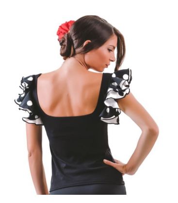 maillots bodys y tops de flamenco de mujer - - Camiseta Alegria - Poliamida
