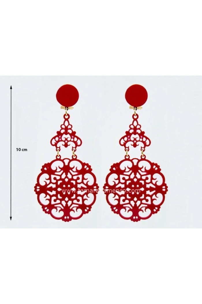  Flamenco earrings model Earrings 34 - Acetate Pistachio