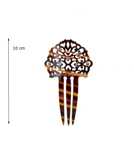 flamenco combs customisable - - Small Comb 41- Mother of pearl wih gemstones