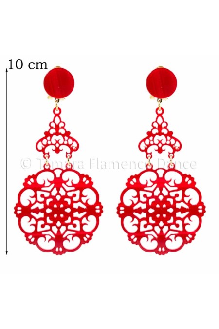 Boucles d'oreilles de flamenco modèle Boucles d'oreilles 34 - Nacré Nacré classique