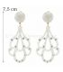 flamenco earrings - - Earrings 27 Mother-of-pearl with gemstones