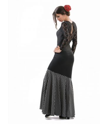 flamenco skirts woman in stock - - Granada with SMALL polka dots - Knitted and Koshivo