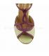 ballroom and latin shoes for woman - Rummos - Cuore light yellow and bordeaux snake leather 