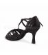 zapatos de baile latino y de salon para mujer - Rummos - Elite Amor negro piel fantasia