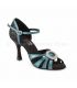 ballroom and latin shoes for woman - Rummos - Elite Love black and turquoise