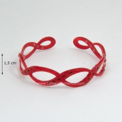 Bracelets de flamenco modèle Bracelet 05 nacre avec pierres Nacré classique