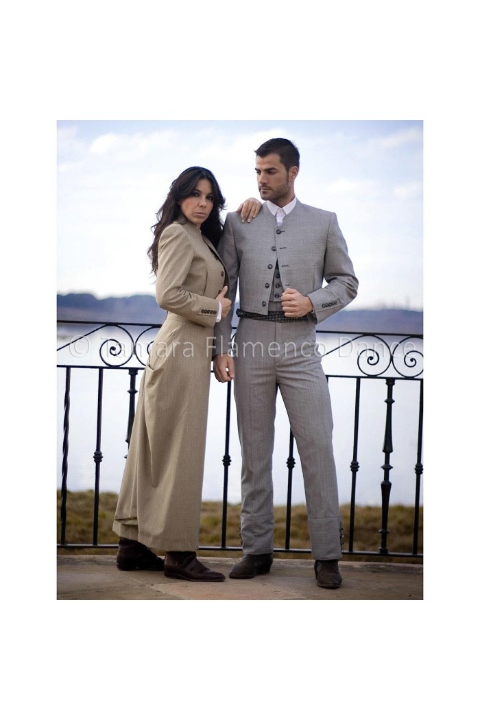 Combinaison Andalouse Adulte (Unisexe) - SUR DEMANDE modèle Costume Traditionnel Andalou Galán - Unisex Marron 05 - Galan