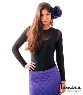 maillots bodys y tops de flamenco de mujer - - Body Tiento - Lycra y gasa