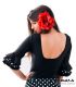 bodycamiseta flamenca mujer en stock - - Jaleo polka dots - Lycra body