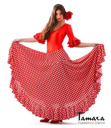faldas flamencas mujer en stock - - Sevillana con Lunares