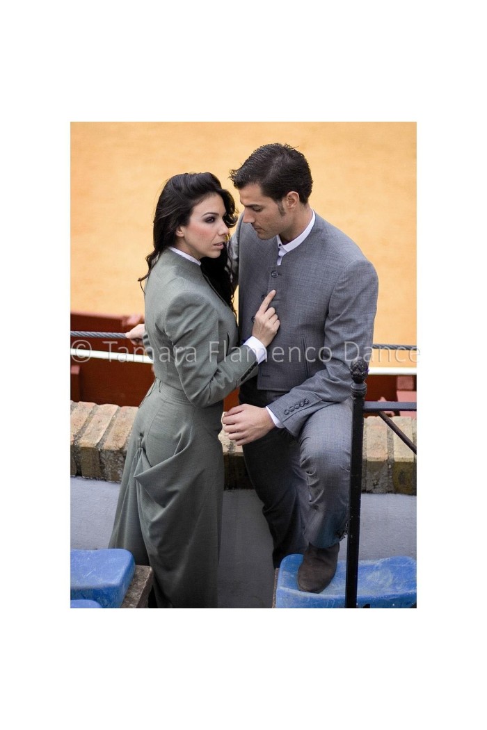  Andalusian costume Adults (Unisex) - BY ORDER model Country Spanish costume Romero - Unisex Green 08 - Romero (elastic)