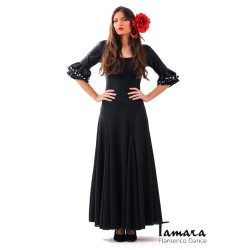 Jupes flamenco FEMME modèle Jupe flamenco Jerez - Tricot Noir