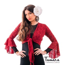 Maillot, body et haut de flamenco FEMME modèle Chupita Linares - Dentelle Rouge