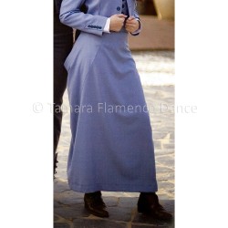 Costume andalou Femme - SUR DEMANDE modèle Falda Amazona - Taille 36 à 48 Negro 07 - Meca (elastico)