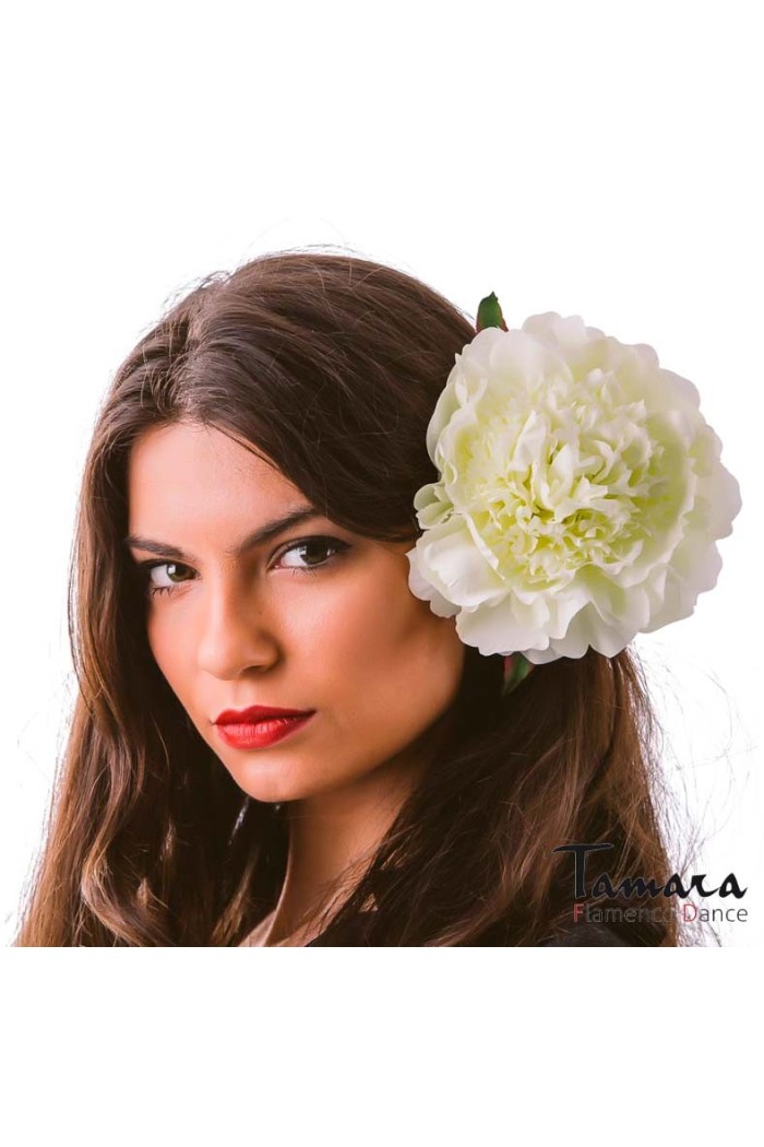 Fleurs de flamenco (pour cheveux) modèle Fleur Flamenca Pivoine - 15 cm Maquillage