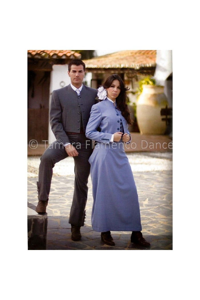 Costume andalou Femme - SUR DEMANDE modèle Costume Traditionnel Andalou Capricho - Femme Gris 03 - Capricho