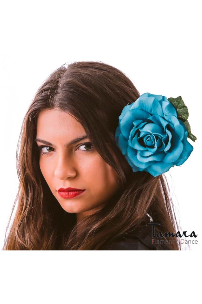 Fleurs de flamenco (pour cheveux) modèle flamenco Fleur Palma - 14 cm Kaki