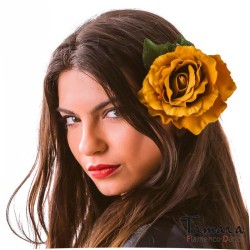 Flores de Flamenca modelo Flor Flamenca Bolero - 10 cm Turquesa