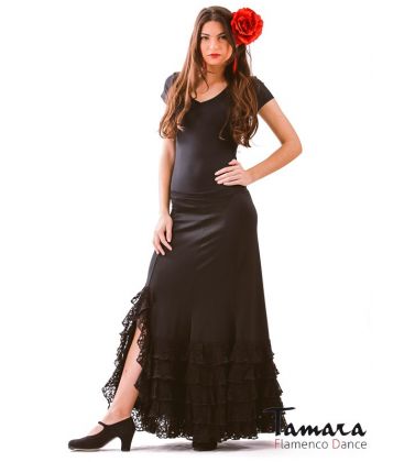 flamenco skirts woman in stock - - Aires - Viscose and lace