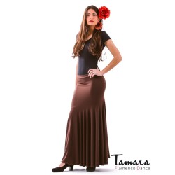 Jupes flamenco FEMME modèle Jupe flamenco Granada - Viscose Pourpre