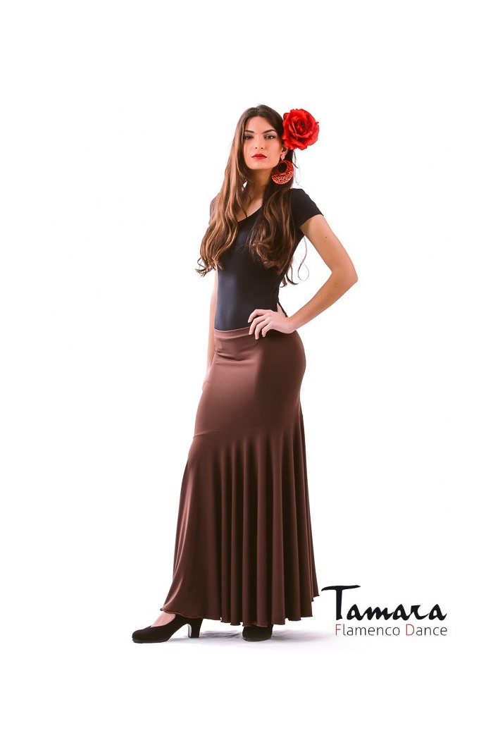  Flamenco skirts WOMAN model Flamenco skirt Granada - Viscose Brown