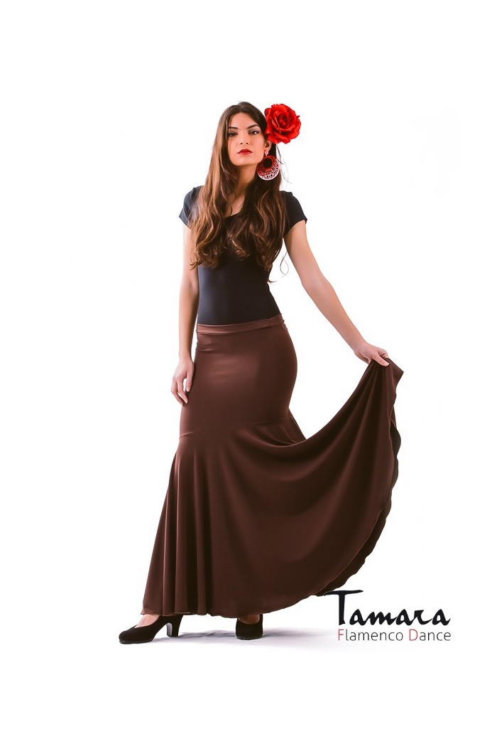 Jupes flamenco FEMME modèle Jupe flamenco Granada - Viscose Rouge