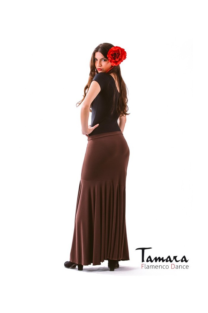 Jupes flamenco FEMME modèle Jupe flamenco Granada - Viscose Rouge