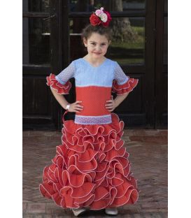 trajes de flamenca 2018 nina - - Geranio niña