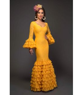 trajes de flamenca 2017 - Aires de Feria - Arenal Especial amarillo