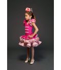 Robe de flamenca - Lola enfant fuchsia