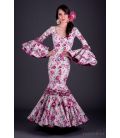 Robe de flamenca Pasion Fleurs Fuchsia