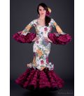 Robe de flamenca Alhambra Fleurs Imprimé