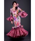 Vestido de flamenca Alhambra Estampado Rosa