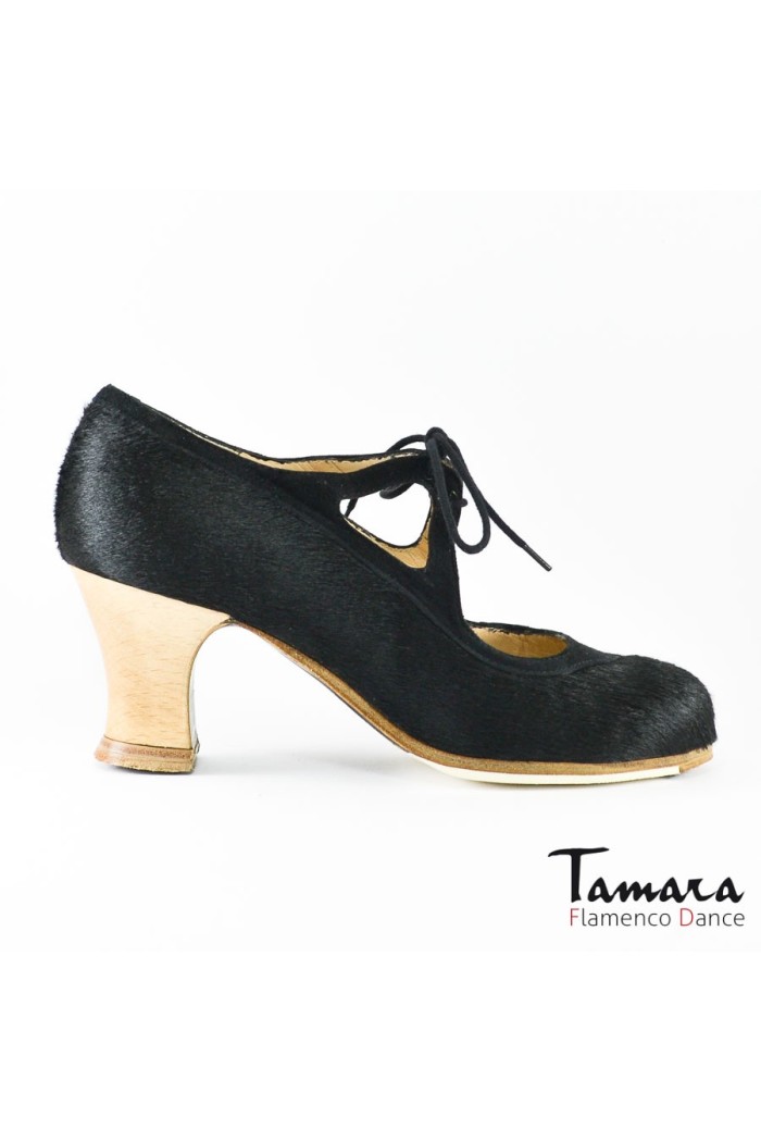 Zapatos de flamenco Profesionales modelo Zapatos de flamenco Candor negro-rojo