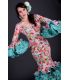 trajes de flamenca 2019 mujer - Vestido de flamenca TAMARA Flamenco - Alhambra Estampado Verde Agua