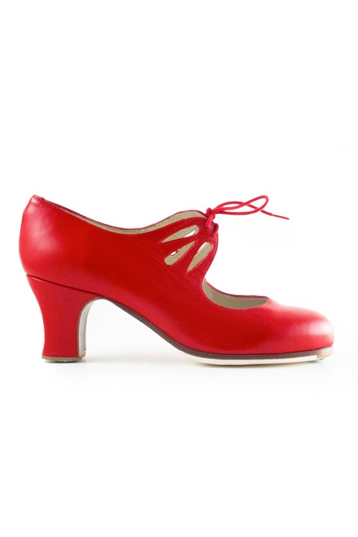  Flamenco shoes - Professionals model Flamenco shoes Cordonera Calado Black