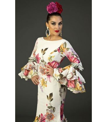 flamenco dresses - Aires de Feria - Pasion Beig Printted