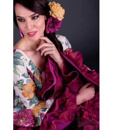 trajes de flamenca 2018 mujer - Vestido de flamenca TAMARA Flamenco - Alhambra Estampado flores