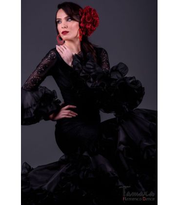 trajes de flamenca 2019 mujer - Vestido de flamenca TAMARA Flamenco - Carla Superior Negro