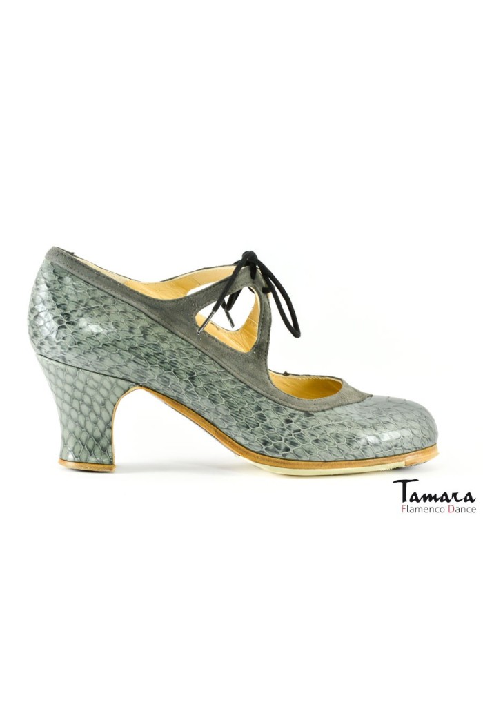 Chaussures professionnelles de flamenco modèle Chaussures de flamenco Candor Gris