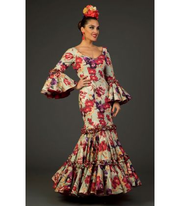flamenco dresses 2017 - Aires de Feria - Flamenco dress Pasion Printted green