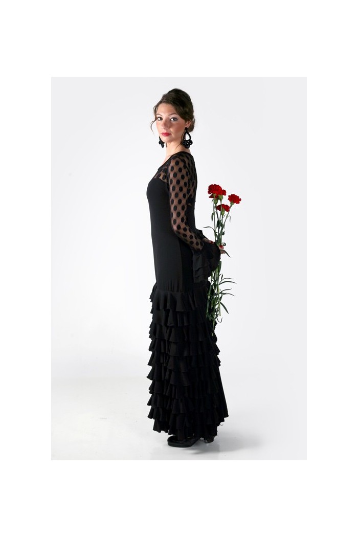 Vestidos flamencos MUJER modelo Vestido Romeral - Encaje Negro